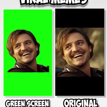 Nicolas Cage and Pedro Pascal Car Meme | Green Screen vs Original
