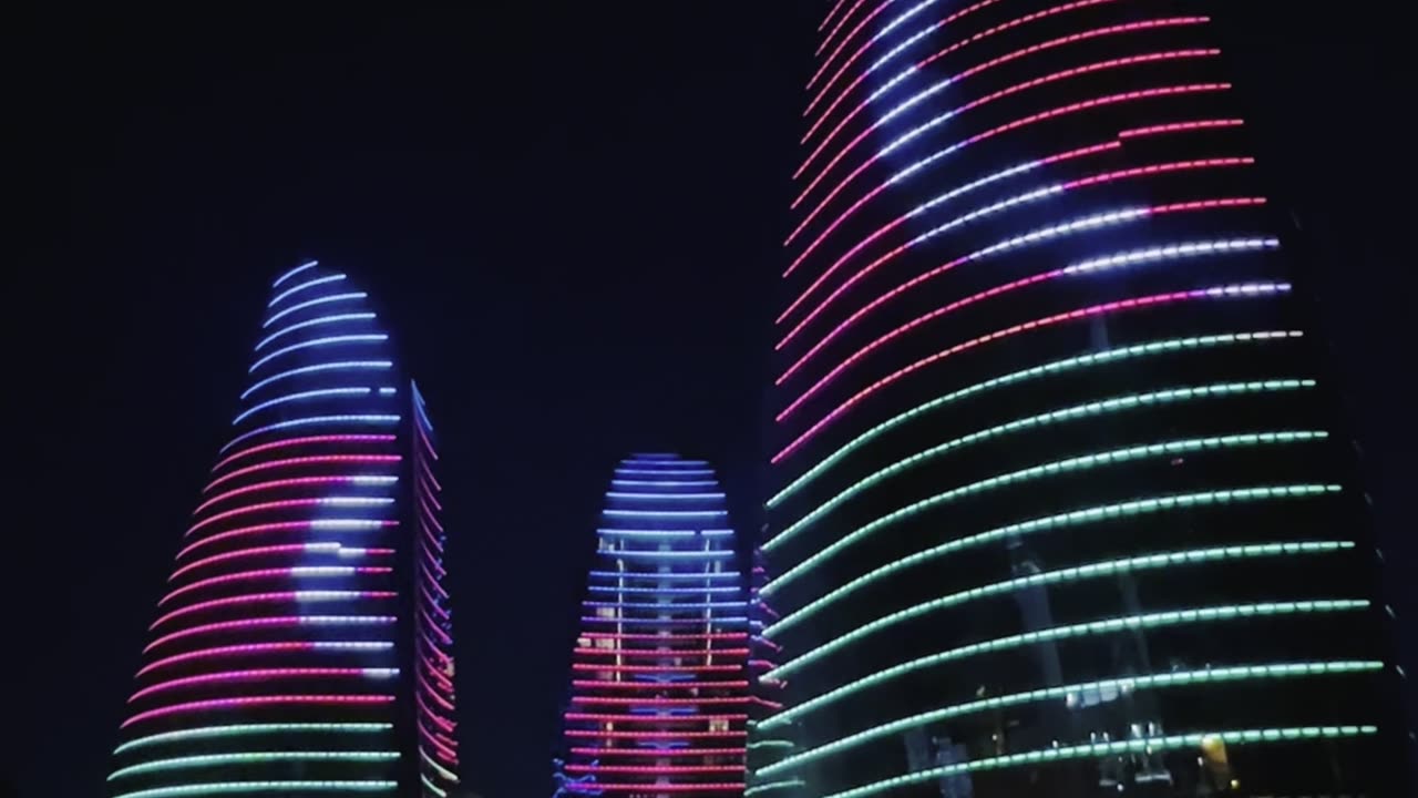 🔥 Baku Flame Towers: A Modern Wonder of Azerbaijan 🇦🇿