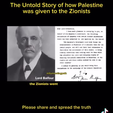 Palestine given to Zionist