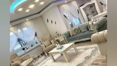 Drawing room decorating ideas__with latest design furniture __ sofa&table