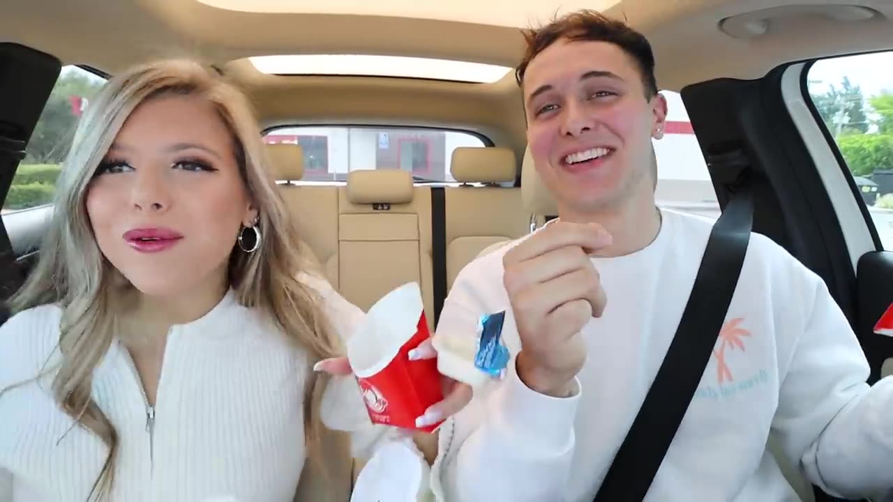 REMOVING ALL MY CLOTHES WHILE MY BOYFRIEND DRIVES!! _HILARIOUS_