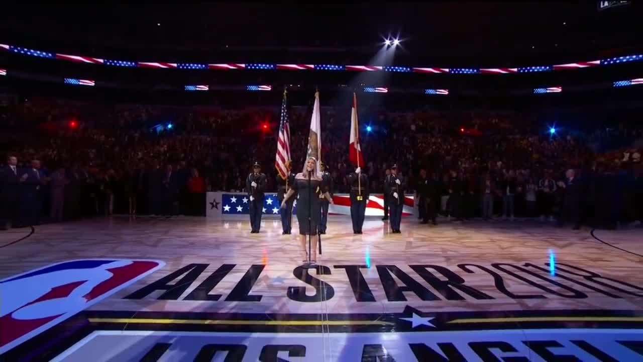 Fergie sings the national anthem at the NBA All-Star Game - ESPN