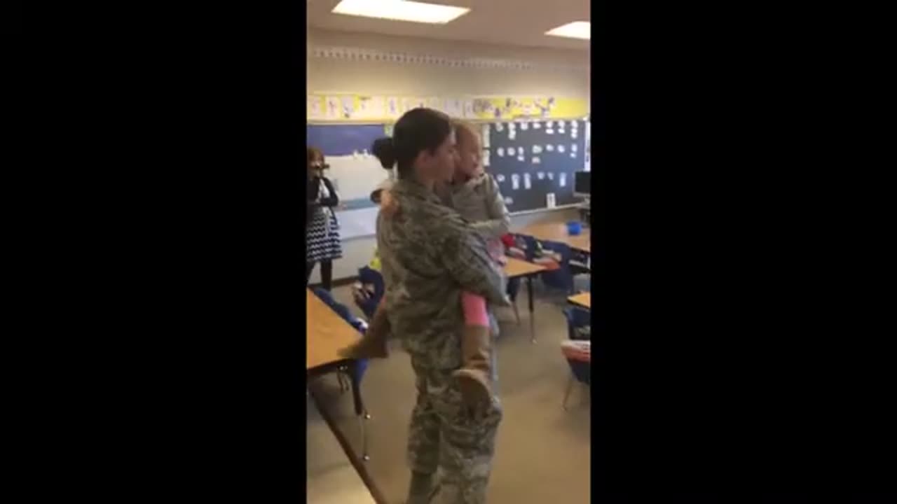 Soldiers coming home surprise their loved ones.