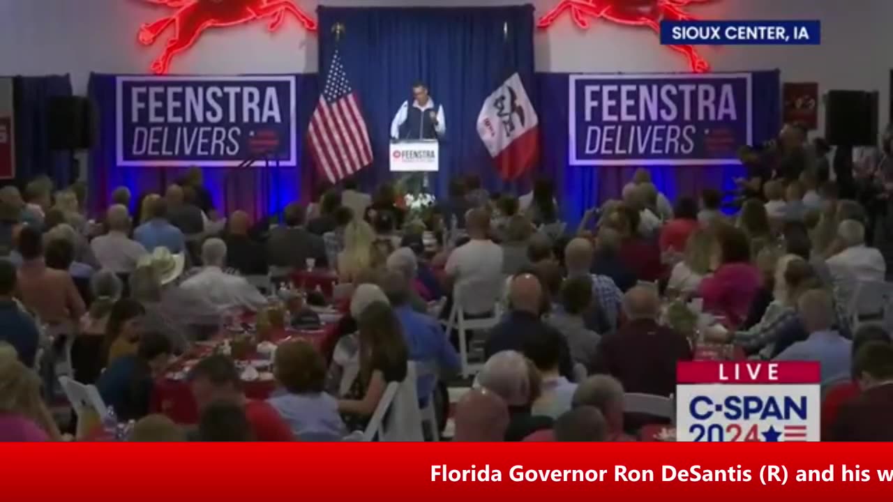 Gov. Ron DeSantis in Iowa