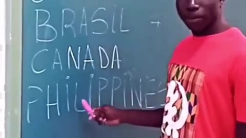 Man trying to teach people how to read