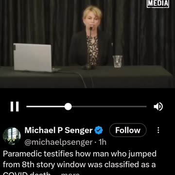 Paramedic Testimony: Man Who Jumped from 8th Story Window Classified as COVID Death