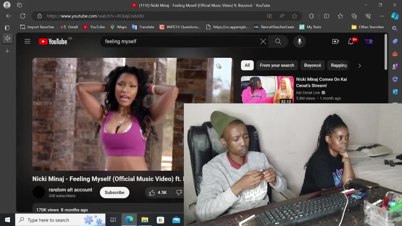 Nicki Minaj ft Beyonce Feeling myself Reaction