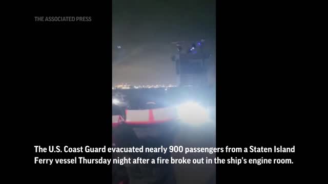 Fire breaks out on Staten Island Ferry