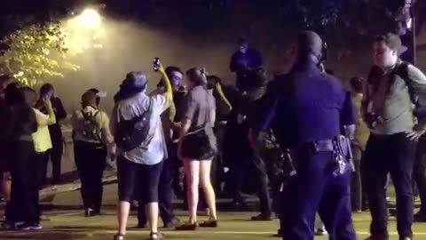 Sep 18 2017 Georgia Tech 1.2 Antifa attack police officers at Georgia Tech riots