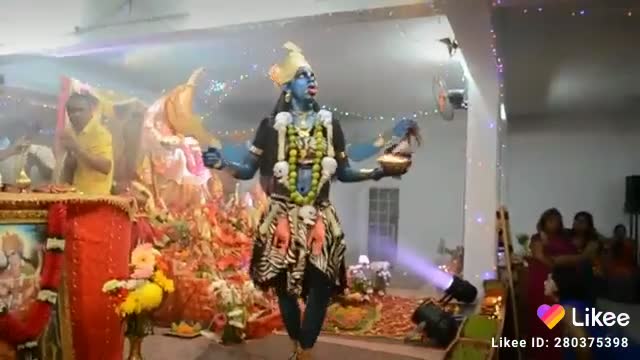 Indian Goddess Mata Kali Dance Goddess Destroy Evil Demon