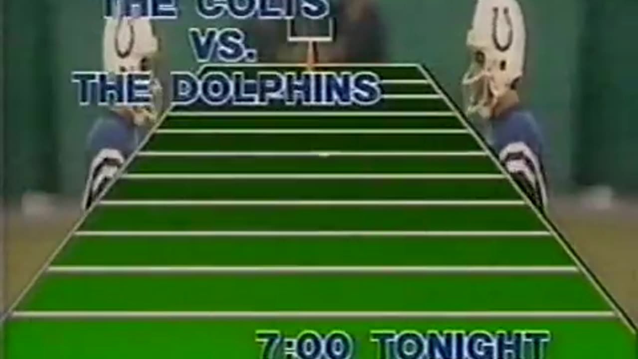 August 4, 1984 - Promo for Indianapolis Colts/Miami Dolphins Preseason Game