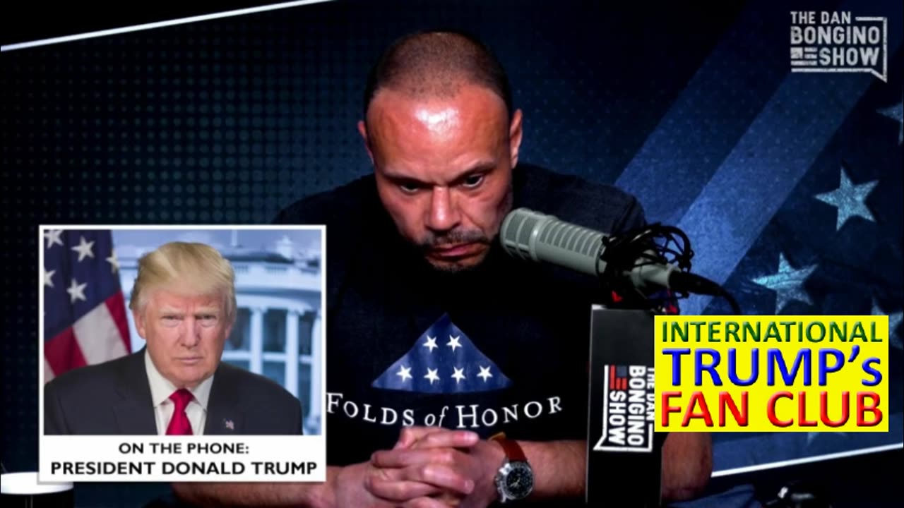 Donald J. Trump joins The Dan Bongino Show. Donald J. Trump joins The Dan Bongino Show.