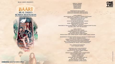 Baari by Bilal Saeed and Momina Mustehsan | Official Music Video