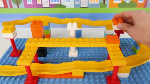 Best Toy Learning Video for Kids Building Block Lego Car Track!