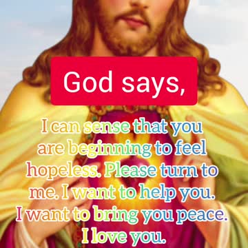 jesus urgent message for you today