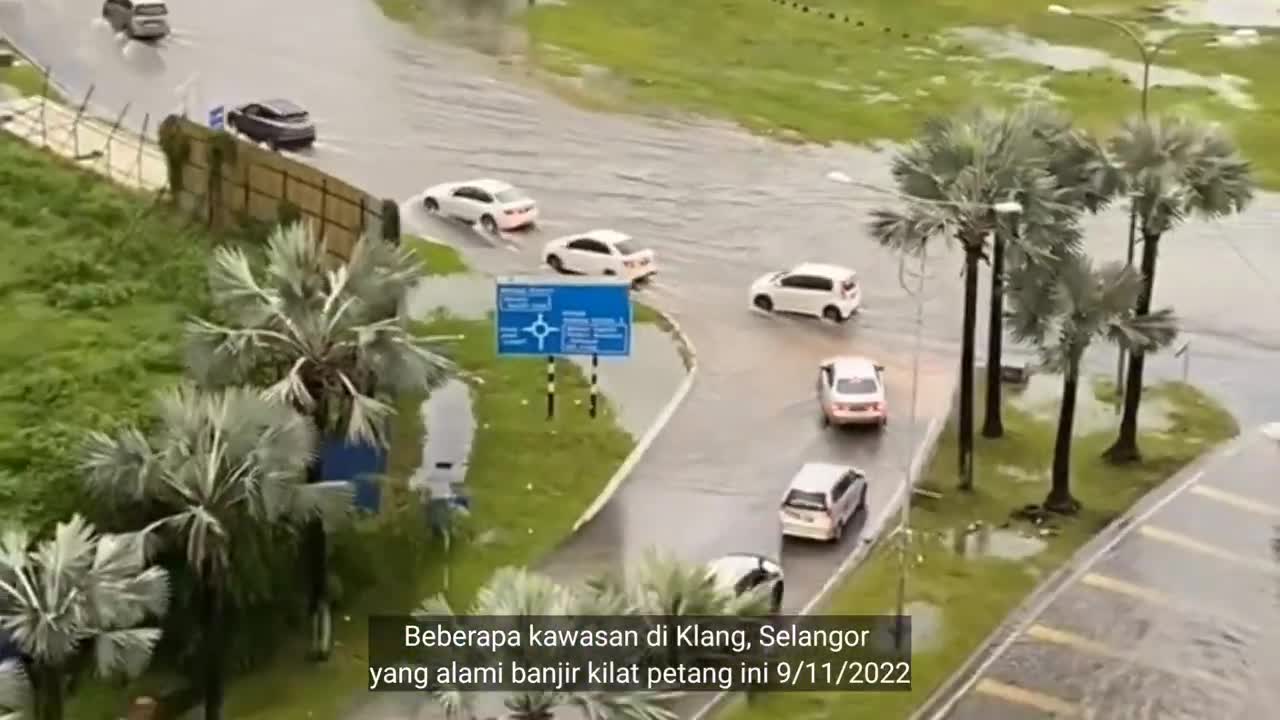 Banjir Klang Selangor hari ini November 2022 Baru Saja, Banjir Kilat di Klang, Malaysia 2022 terkini