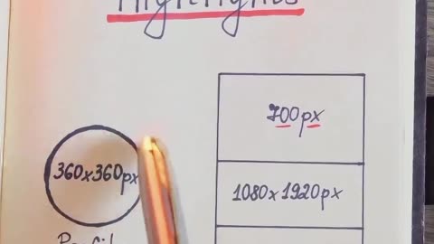 Instagram size chart