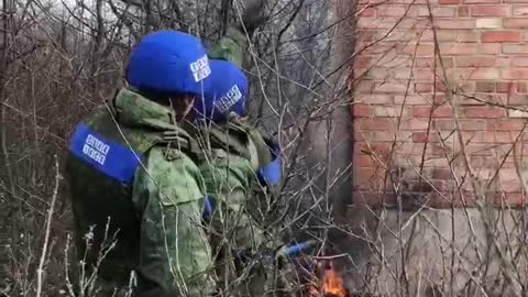 First footage from a burning house shelled by the Armed Forces of Ukraine in Pankivka
