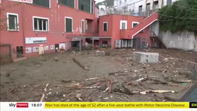 Landslide rips through Italian holiday island of Ischia