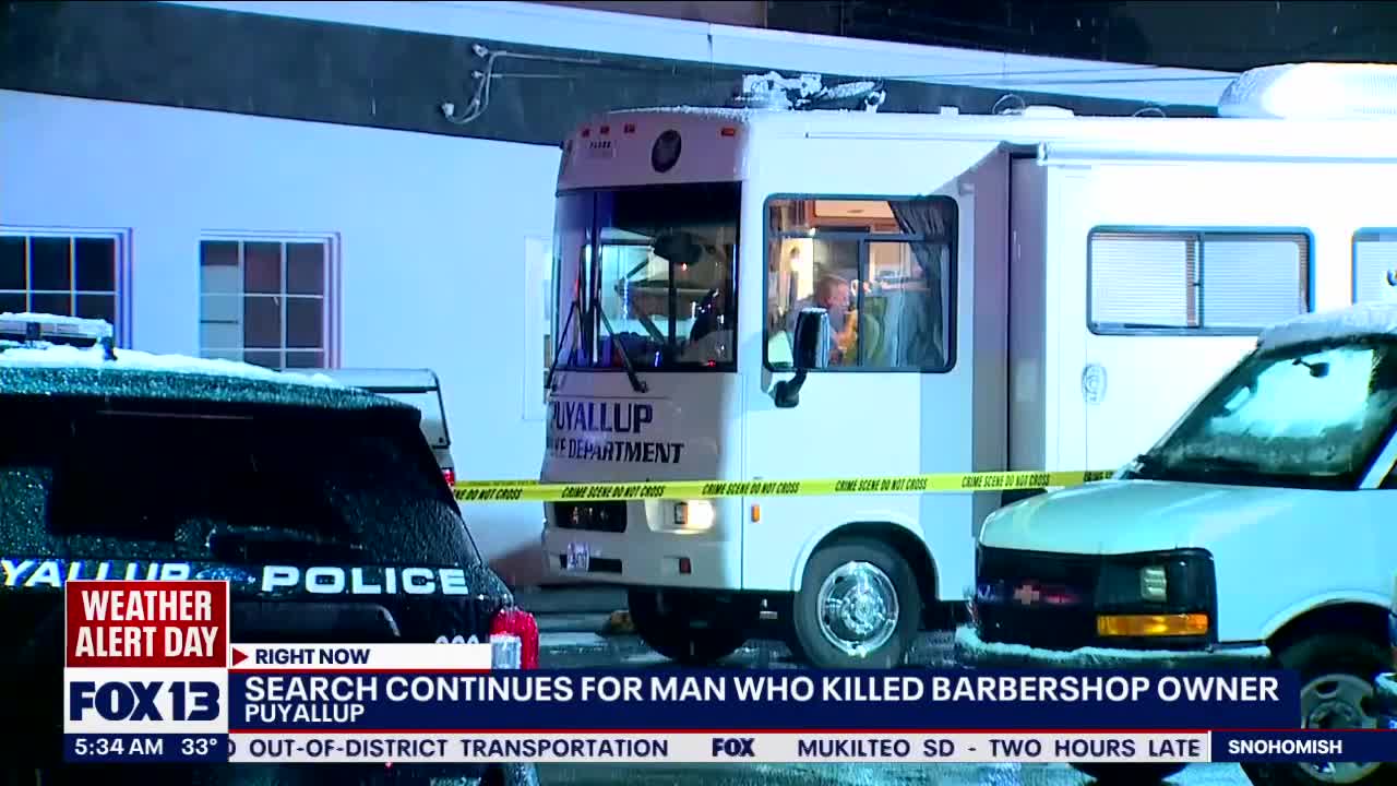 Search continues for suspect who killed barbershop owner FOX 13 Seattle