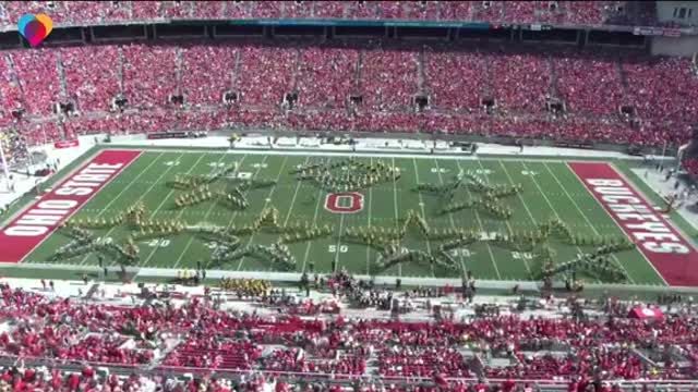 This Ohio marching band put on a mesmerizing halftime show....