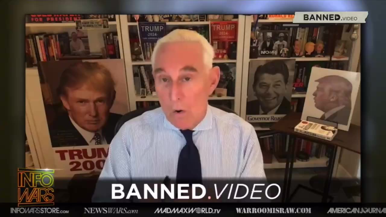 Alex Jones and Roger Stone discuss 'false flag' attack over Trump indictment