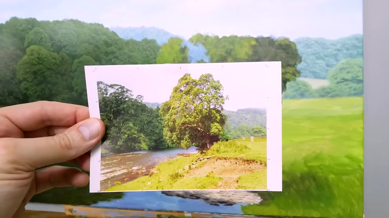 How to paint tree details