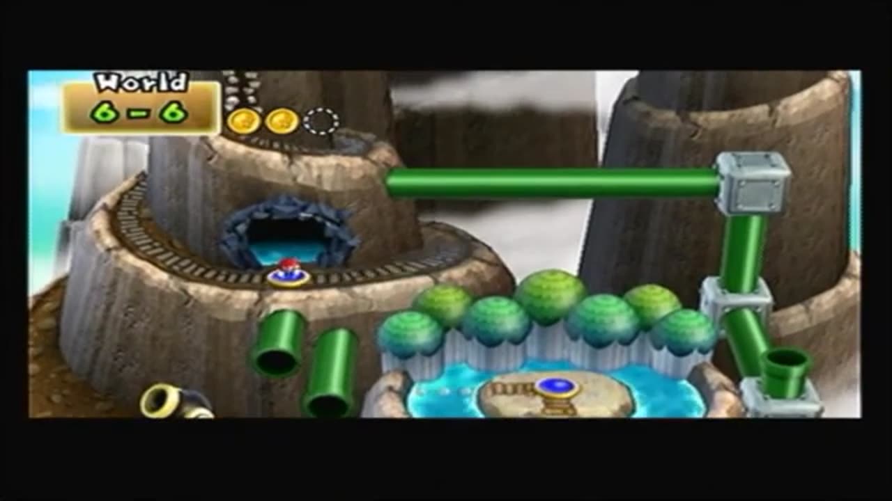 Super Mario World Wii World 6 - 6 cannon warp