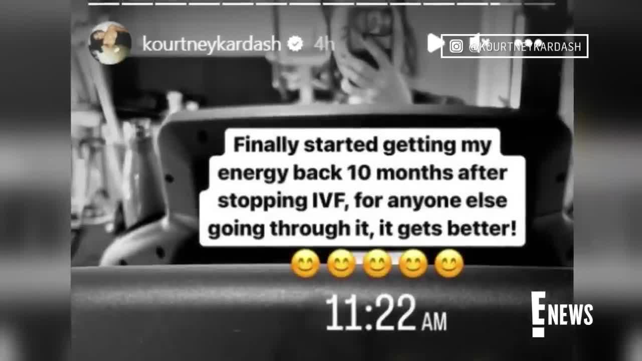Kourtney Kardashian Gives Health Update After IVF Journey _ E! News