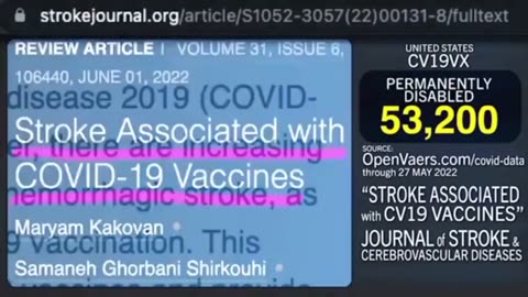 Stats on covid vaccine and strokes