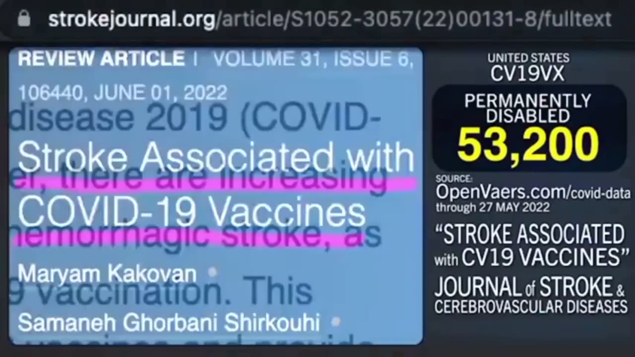 Stats on covid vaccine and strokes
