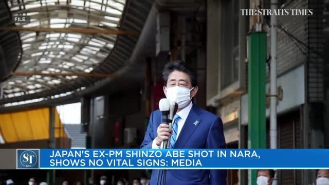 Japan's ex-prime minister Shinzo Abe shot in Nara, shows no vital signs Media