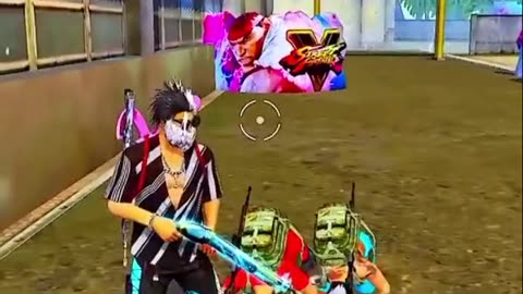 Free fire game play enemy' surprise 1 v 4 impossible head shot