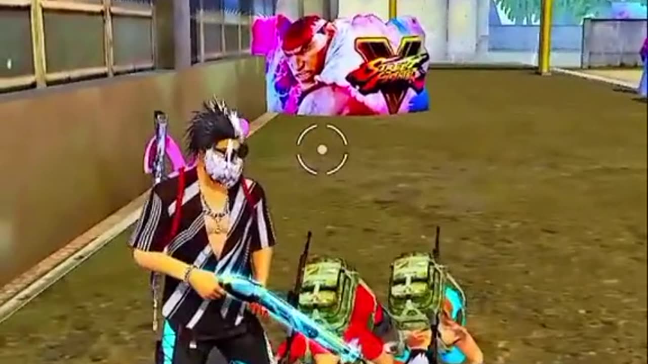 Free fire game play enemy' surprise 1 v 4 impossible head shot