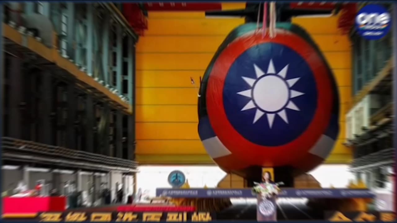 Taiwan unveils first domestically built submarine as China threat grows