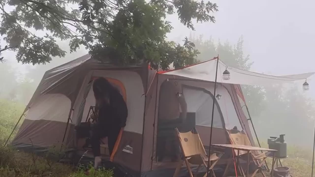⛺camping morning🥱