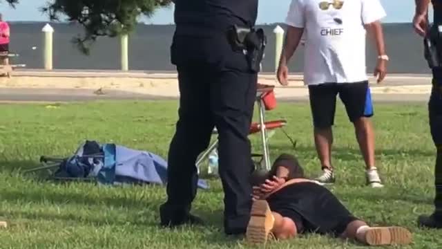 The Bagel Boss arrest at marina