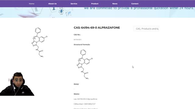 cas: 64194-69-0 Alprazafone