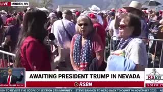 A lot of people from California at the rally today!