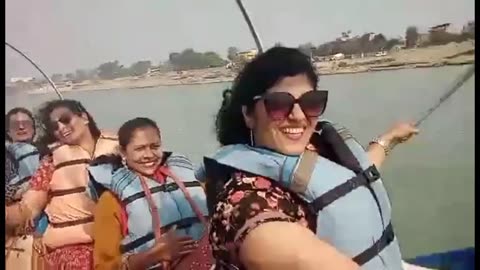 Narayani River in Nepal is a fun moment