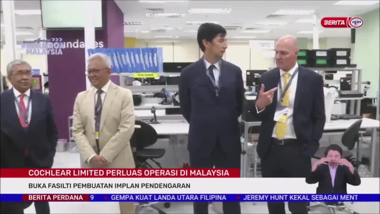 26 OKT 2022-BERITA PERDANA-COCHLEAR LIMITED PERLUAS OPERASI DI MALAYSIA