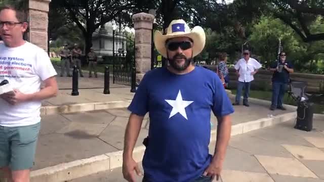 Black Second Amendment groups march in Texas Capitol in Austin.