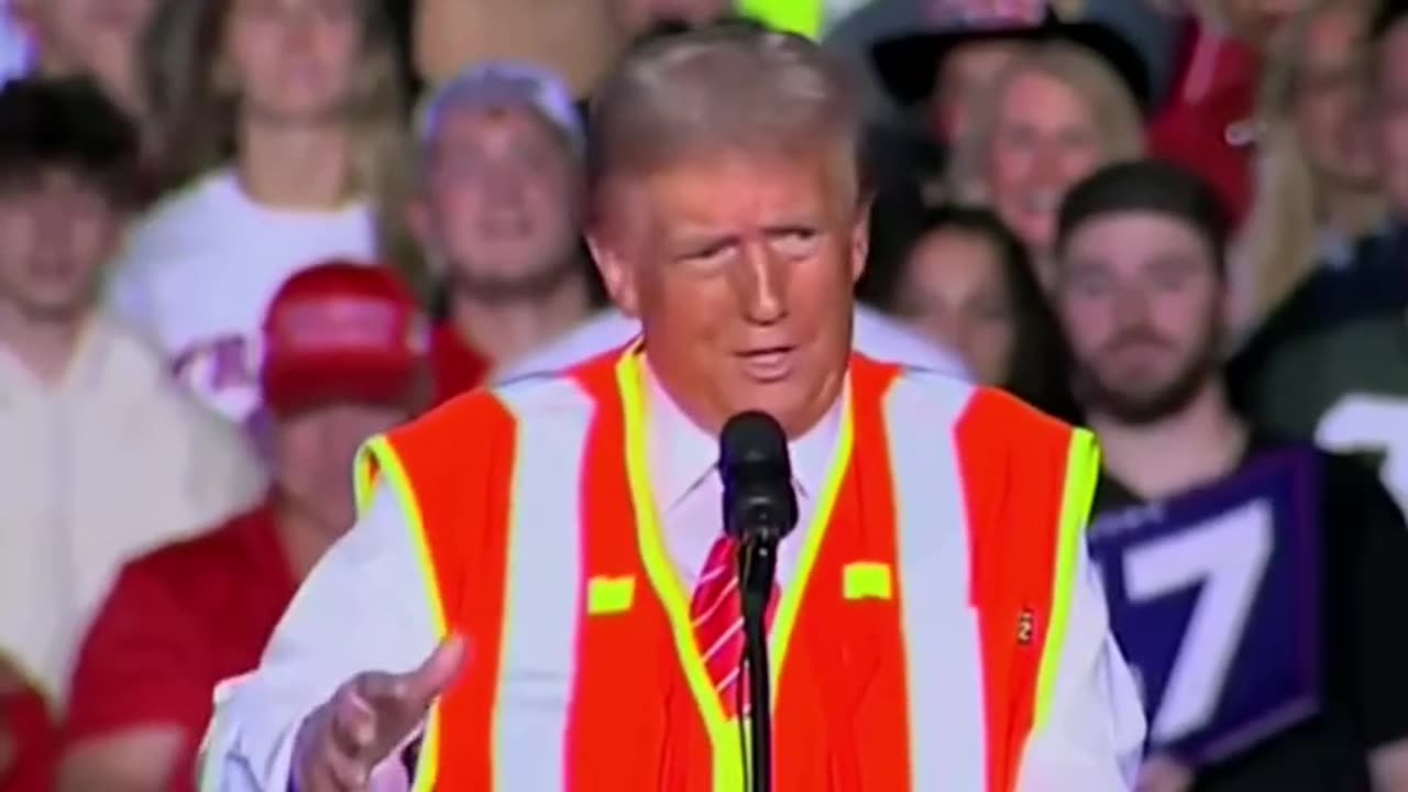 President Trump tells the story of how the #garbagetruck and the orange vest came to be.