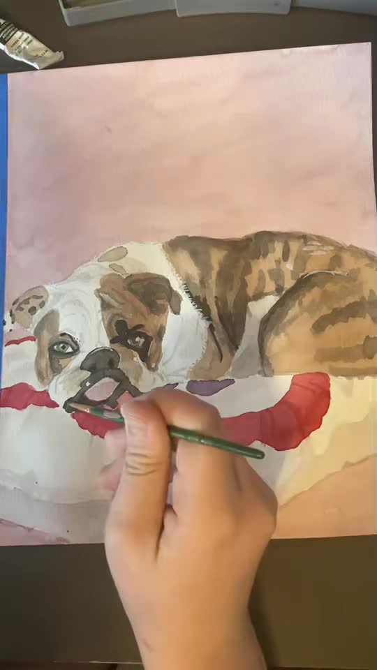 Paint a Bulldog in a minute!