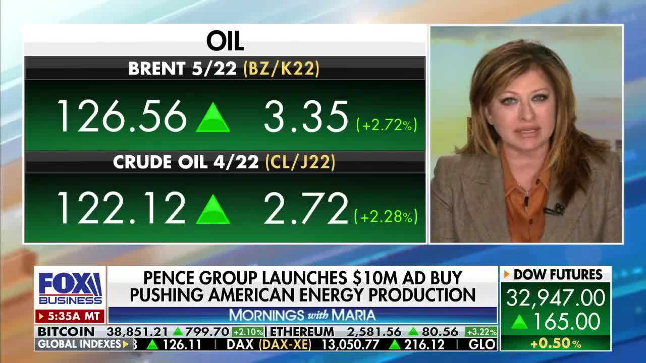 Pence: 'Sanction all oil and energy exports from Russia'