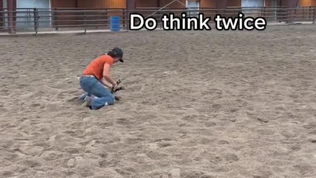 No one or animals were harmed in the video #goattying#fails#eatsht#horses#rodeo#goats#noonewashurt