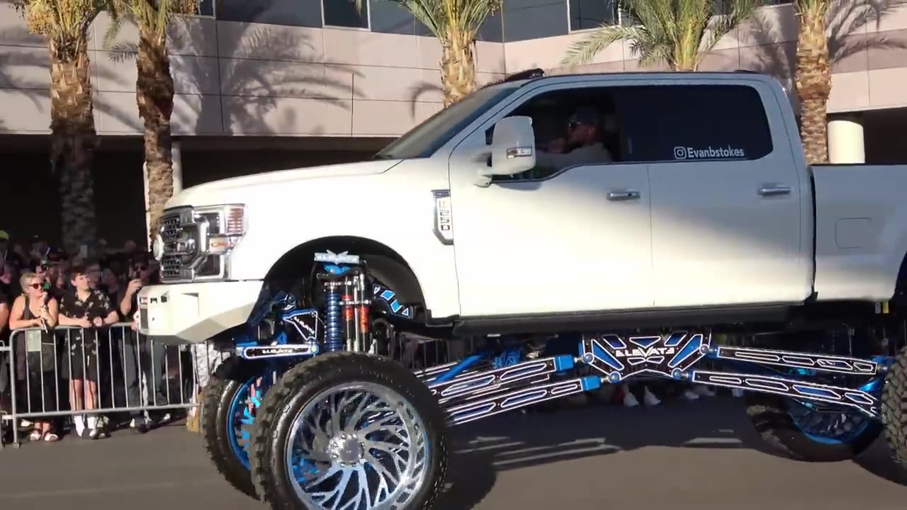 SEMA cruise the hottest custom vehicles roll out of the Convention Center
