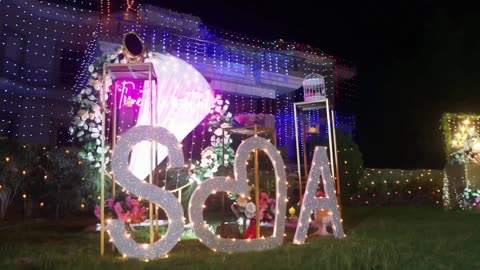 Pakistani engagement decorations