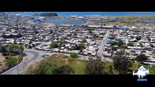 Vista en altura talcahuano chile Aero Gráficas