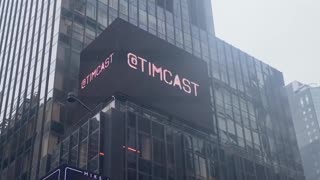 Taylor Lorenz SHREDED In Times Square Billboard